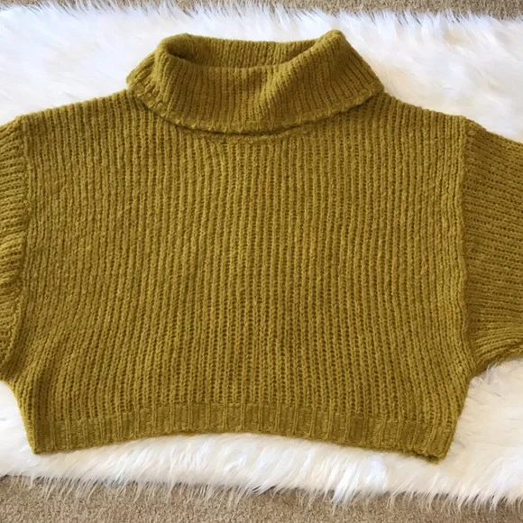 NWT Anthropologie Pilcro Mustard Cowl Neck Sweater - Picture 2 of 13